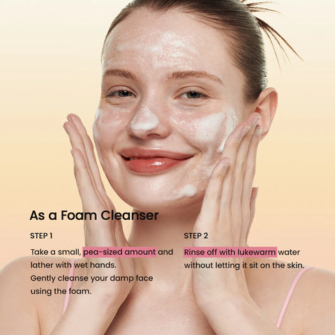Collagen Mask to Foam Cleanser